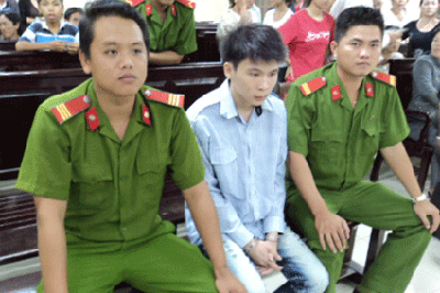 Bị cáoTrần Thanh tại phiên tòa