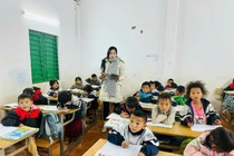 Cô Quàng Thị Xuân - Phó Hiệu trưởng Trường Phổ thông dân tộc bán trú Tiểu học Mường Lạn. Ảnh: NVCC