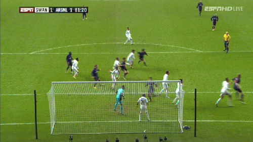 Phút 81: Swansea 1-1 Arsenal! Lukas Podolski gỡ hòa! Swansea phá không dứt khoát một quả phạt góc và bóng được Koscielny đưa lại vào vòng cấm để Poldi tung cú nửa vô-lê! Phút 81: Swansea 1-1 Arsenal! Lukas Podolski gỡ hòa! Swansea phá không dứt khoát một quả phạt góc và bóng được Koscielny đưa lại vào vòng cấm để Poldi tung cú nửa vô-lê!