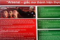 Cơ hội nhận vé xem miễn phí trận Arsenal - Việt Nam