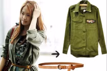 Ngỡ ngàng đón thu với style "nhà binh" xinh lạ 