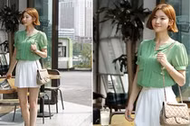 Diện áo tay lỡ cùng quý cô công sở 