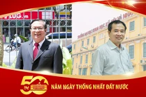 Xe tăng Quân Giải phóng tiến vào Dinh Độc Lập. Ảnh: Báo Quân đội nhân dân.