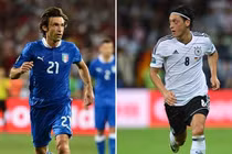 Tâm điểm đại chiến Đức - Italia: Mesut Ozil vs Andrea Pirlo