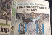 Roberto Mancini mua hẳn một trang quảng cáo để cảm ơn fan Man City