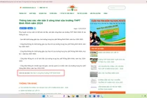 Biểu mẫu công khai THPT Bình Minh nhiều điểm "lạ", trường nói có thiếu sót