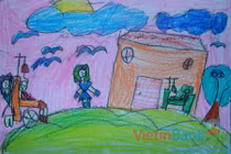  Tranh dự thi của Hiền Anh, lớp 1A, Tiểu học Xã Đàn (MS:481) 