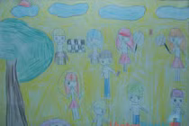  Tranh dự thi của Hương Ly, lớp 4A, Tiểu học Xã Đàn (MS:475) 