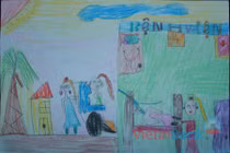  Tranh dự thi của Minh Thư, lớp 2A, Tiểu học Xã Đàn (MS:478) 