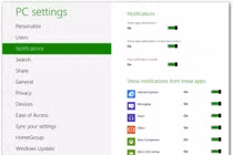 Tắt bỏ tính năng Toaster Notification trong Windows 8
