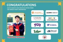 Nam sinh Hải Phòng giành học bổng từ 17 trường đại học