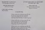 Ảnh chụp đề thi môn Ngữ Văn Kỳ thi tuyển sinh lớp 10 công lập tại tỉnh Bà Rịa – Vũng Tàu