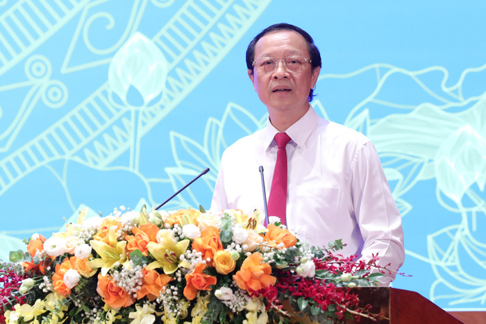 Thứ trưởng Thường trực Phạm Ngọc Thưởng phát biểu tại hội nghị. Ảnh: Trần Hiệp img-1251.jpg