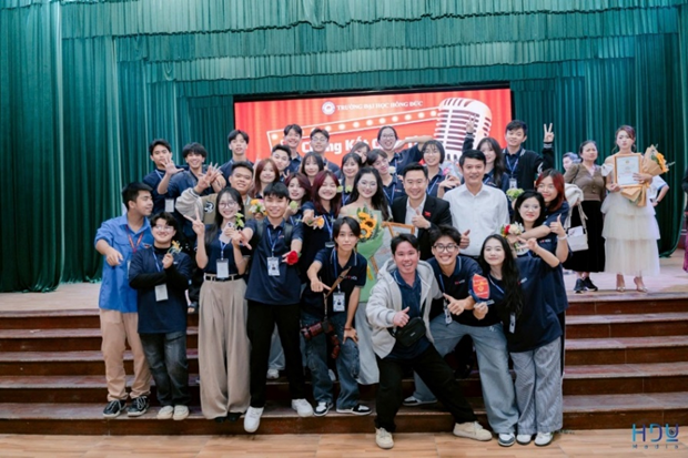 Sinh viên Truyền thông đa phương tiện năng động, đoàn kết. Ảnh: HDU