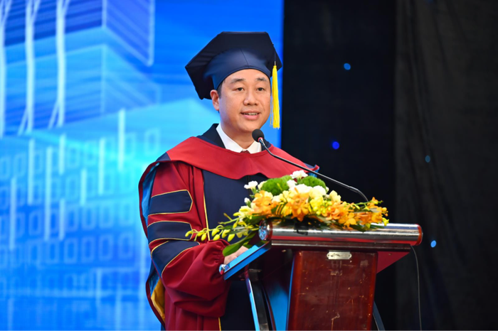 PGS.TS. Nguyễn Thanh Tùng - Hiệu trưởng Trường Đại học CMC phát biểu tại sự kiện