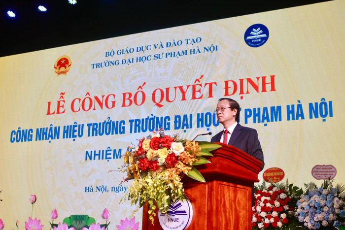 Thứ trưởng Phạm Ngọc Thưởng phát biểu tại buổi lễ. Ảnh: Doãn Nhàn mg-0598-5113.jpg