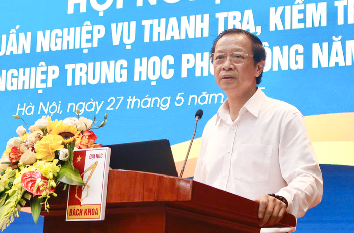 Thứ trưởng Phạm Ngọc Thưởng nhấn mạnh phải đảm bảo kỳ thi diễn ra an toàn, thuận lợi, đúng quy chế nhưng không tạo ra áp lực căng thẳng không cần thiết. Ảnh: DN a60c8cdcd14764193d56.png