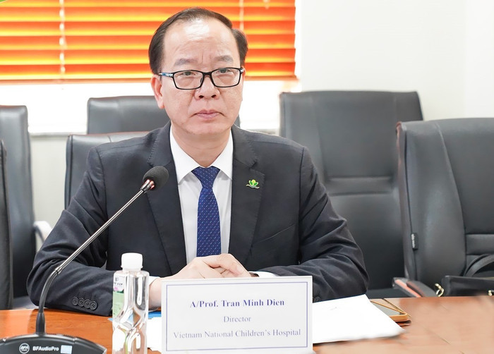 Phó Giáo sư, Tiến sĩ Trần Minh Điển - Giám đốc Bệnh viện Nhi Trung ương. Ảnh: website bệnh viện Phó Giáo sư, Tiến sĩ Trần Minh Điển - Giám đốc Bệnh viện Nhi Trung ương. Ảnh: website bệnh viện