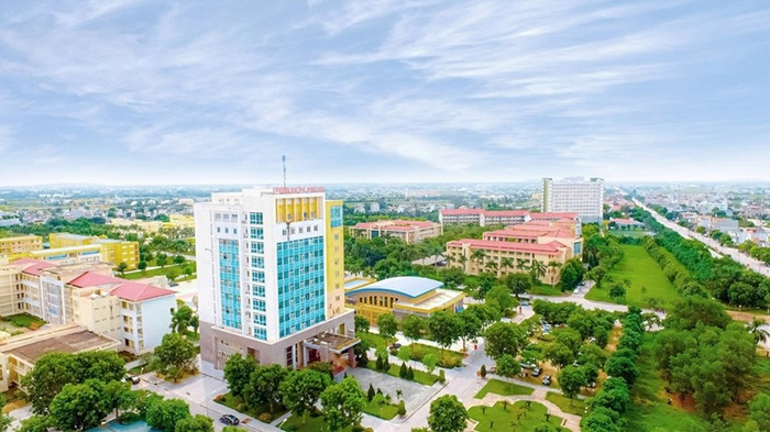 Toàn cảnh Trường Đại học Hồng Đức. Ảnh: HDU