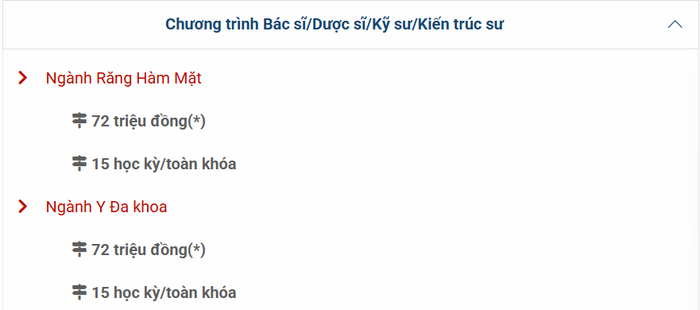 Học phí ngành Răng-Hàm-Mặt và ngành Y Đa khoa tại Trường Đại học Quốc tế Hồng Bàng