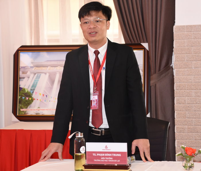 Tiến sĩ Phạm Đình Trung - Hiệu trưởng Trường Đại học Yersin Đà Lạt. Ảnh: HCMUE Tiến sĩ Phạm Đình Trung - Hiệu trưởng Trường Đại học Yersin Đà Lạt. Ảnh: HCMUE