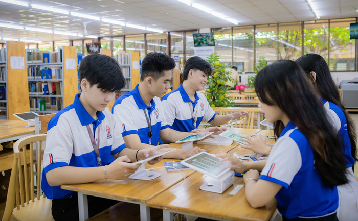 Sinh viên Trường Đại học Công nghệ Kỹ thuật Thành phố Hồ Chí Minh. Ảnh: HCMUTE