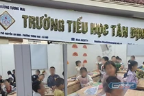 Một lớp học tại Trường Tiểu học Tân Định ((phường Tương Mai, Hà Nội). Ảnh: K.H.