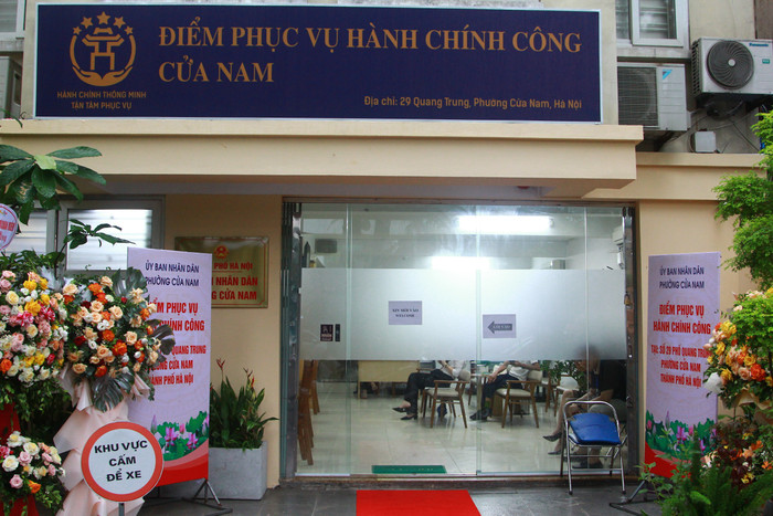 Điểm phục vụ hành chính công phường Cửa Nam. Ảnh: Mạnh Đoàn trung-tam-phuc-vu-hanh-chinh-cong-phuong-cua-nam-17.jpg