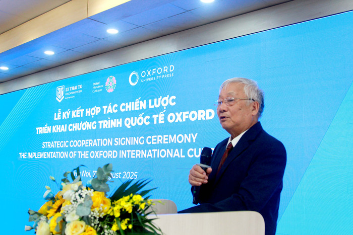 Ông Đào Ngọc Thanh phát biểu tại buổi lễ (Ảnh: Mạnh Đoàn) he-thong-giao-duc-ly-thai-to-3.jpg
