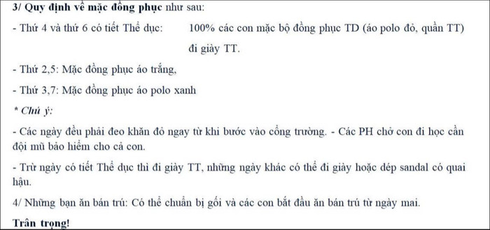 Một trường có đến 3 loại đồng phục trong một tuần. Một trường có đến 3 loại đồng phục trong một tuần.