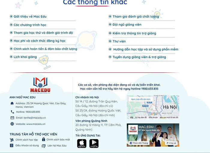 Thông tin được MAC EDU đăng tải công khai trên website. Ảnh chụp trong tháng 6 gioi-thieu.jpg