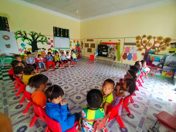 Trường mầm non Sủng Trà có con em là dân tộc Mông, là xã đặc biệt khó khăn. Ảnh: NVCC truong-mam-non-sung-tra3.jpg