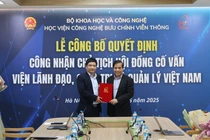 GS Vũ Minh Khương là Chủ tịch Hội đồng Cố vấn Viện Lãnh đạo, Quản trị và Quản lý VN