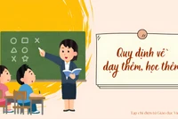 Trường học vận động tài trợ cho dạy thêm ôn thi cuối cấp có đúng quy định?