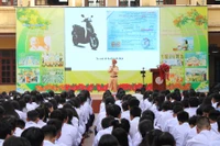 Phối hợp, đa dạng hình thức tuyên truyền về kiến thức an toàn giao thông cho HS