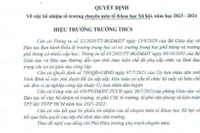 Có nơi tổ trưởng chuyên môn không được giảm định mức 3 tiết/tuần, GV thấy phi lý