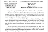 Đề thi học sinh giỏi Ngữ văn của TPHCM được nhiều giáo viên dành lời khen