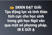 Sáng kiến kinh nghiệm là "kênh" hiệu quả giúp GV đạt danh hiệu chiến sĩ thi đua 