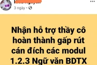 Nở rộ dịch vụ học hộ, làm bài tập thay giáo viên tập huấn trực tuyến 