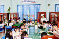 Phòng GD&ĐT Châu Thành và chủ trương xã hội hóa tủ sách thư viện trường học 