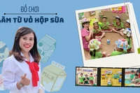 Cô giáo mầm non và sáng kiến sống xanh: Tái chế vỏ hộp sữa thành đồ chơi cho trẻ