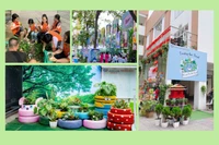 Mô hình "Trường học xanh", giáo dục trực quan về bảo vệ môi trường cho học sinh