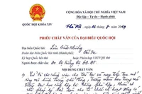 Đại biểu Lưu Bình Nhưỡng chất vấn Bộ trưởng Giáo dục việc đại học mở phổ thông