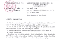 Bộ Giáo dục công bố đáp án các môn ở kỳ thi học sinh giỏi quốc gia 2023