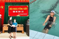 Hai nữ sinh tiểu học ở Quảng Trị dùng phần thưởng ủng hộ y, bác sĩ ở Bắc Giang