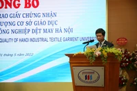 Trường ĐH CN Dệt May Hà Nội nhận chứng nhận kiểm định chất lượng cơ sở Giáo dục 