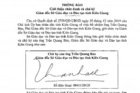 Sở Giáo dục và Đào tạo tỉnh Kiên Giang có giám đốc mới