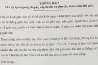 Vì sao phụ cấp thâm niên giáo viên nơi tạm dừng chi, nơi trả bình thường?