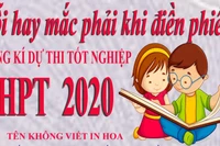 Hướng dẫn điền phiếu đăng kí dự thi tốt nghiệp Trung học phổ thông 2020
