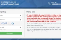 Tất cả những lưu ý khi thí sinh điều chỉnh nguyện vọng qua hình thức trực tuyến